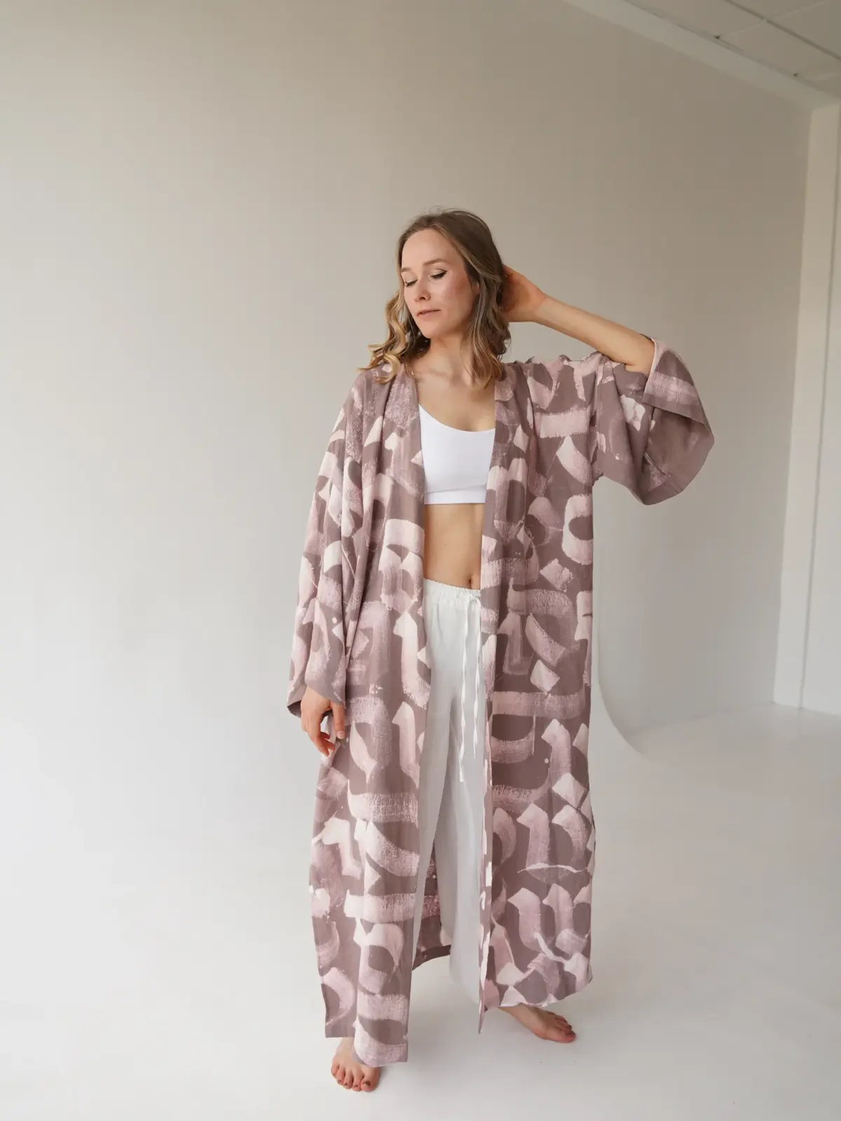 Dusty Rose Kimono